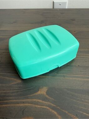 Vintage plastic travel soap container